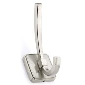 Richelieu Transitional Double Hook 4.84 x 1.9-in Brushed Nickel Finish