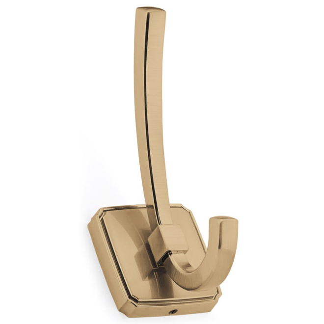 Richelieu Transitional Double Hook 4.84 x 1.9-in Champagne Bronze Finish