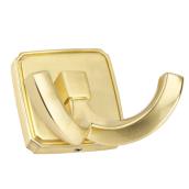 Richelieu Transitional Double Hook 2.24 x 2.6-in Satin Brass Finish