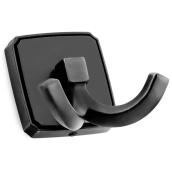 Richelieu Transitional Double Hook 2.24 x 2.6-in Matte Black Finish