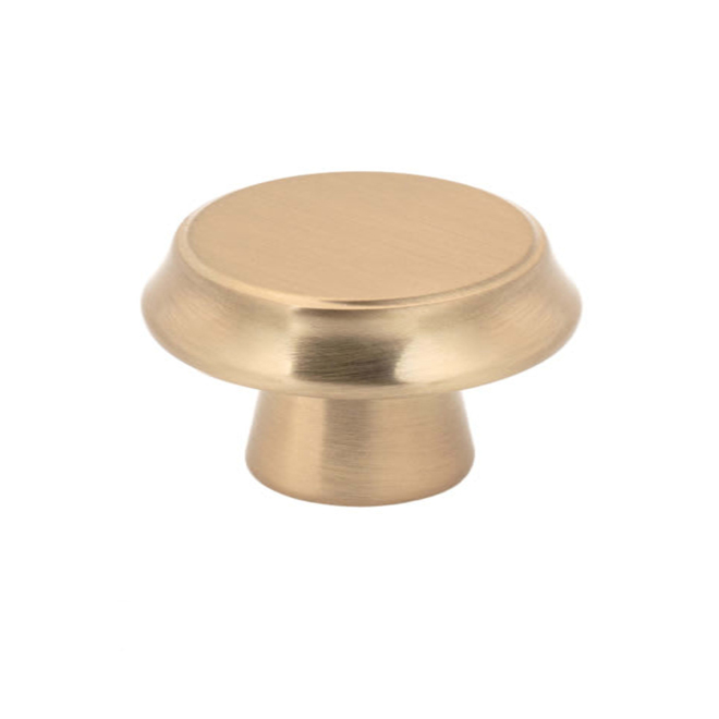 Bouton d'armoire rond Richelieu en Zamak bronze 27 mm