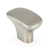 Richelieu 43.4-mm Oval Cabinet Knob in Brushed Nickel Zamak