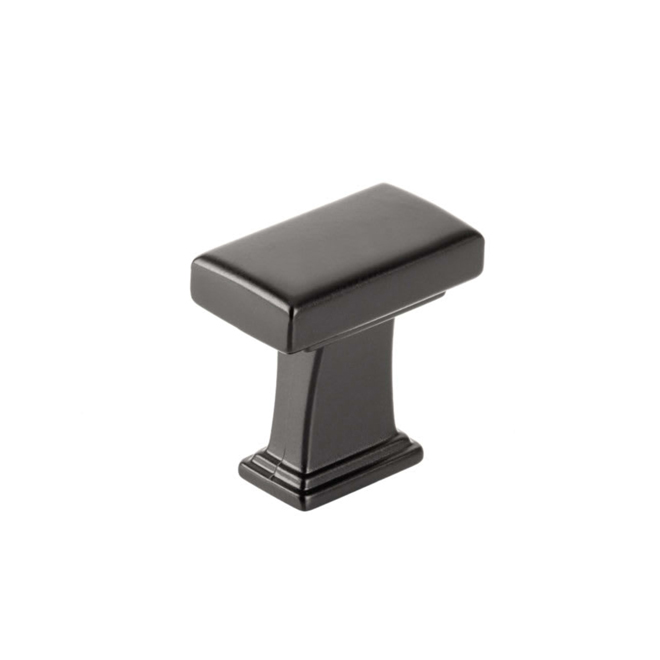 Richelieu 27.7-mm T-Shaped Cabinet Knob in Matte Black Zamak