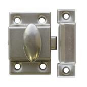 Richelieu Cupboard Latch of 1.25 x 1.88-in in Brushed Nickel