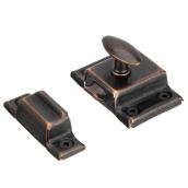 Richelieu Cupboard Latch of 1.25 x 1.88-in in Oil-Rubbed Bronze