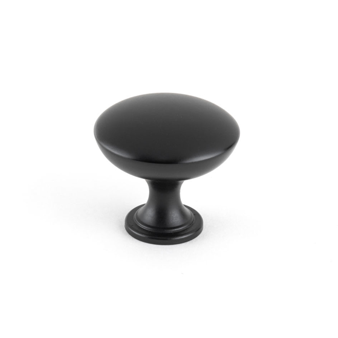 Richelieu 29.9-mm Round Cabinet Knob in Matte Black Metal - Pack of 10