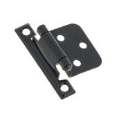 Richelieu Semi-Concealed Self-Closing 2.68-in Hinges in Matte Black - Pack of 2