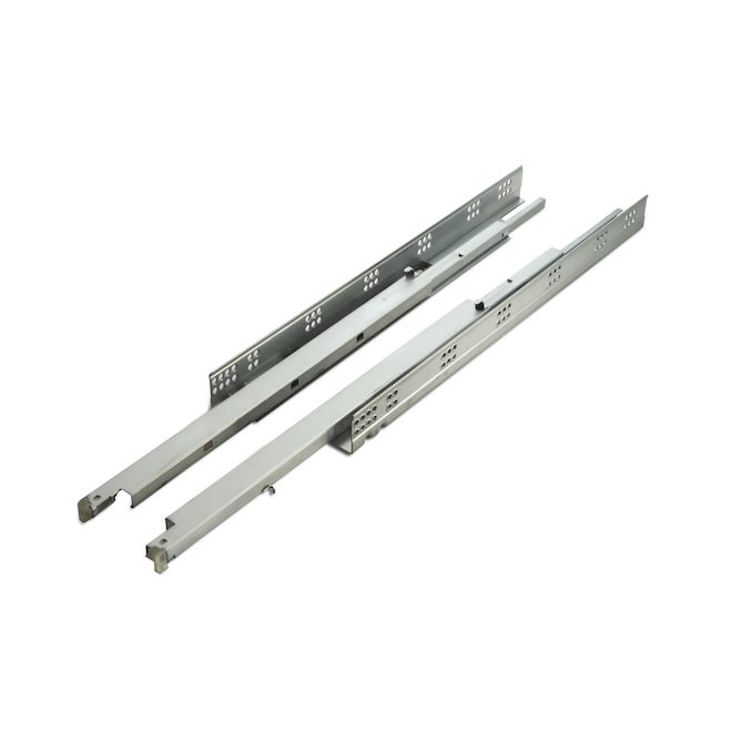 Richelieu Pair of Concealed Soft Close Steel Slides with Full Extension of 19.6-in
