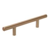 Richelieu 96-mm Cabinet Handle Modern Style in Champagne Bronze Steel