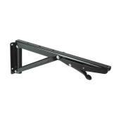 Richelieu Folding Bracket for Shelves 1.4 x 12-in in Black Steel