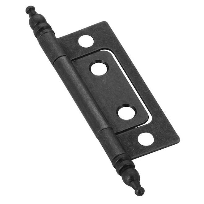 Richelieu Classic 1.9 x 3.11-in Bifold Hinges in Matte Black Metal - Pack of 2