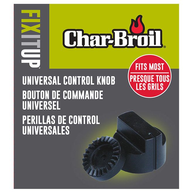 Char Broil Universal Barbecue Replacement Control Knob Black