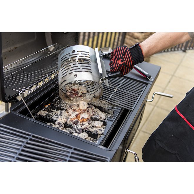 Char-Broil Heat-Resistant Gloves - Cotton and Silicon - One Size