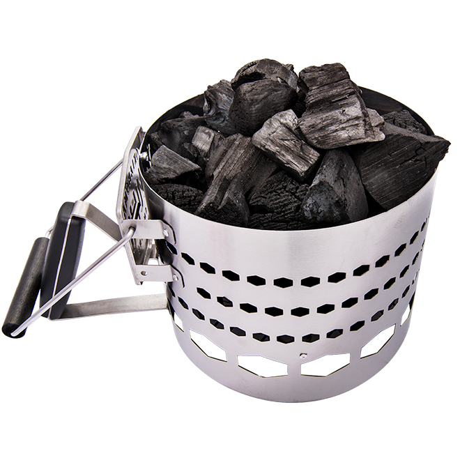 Charcoal Starter - 7.75in x 13.1in - Stainless Steel