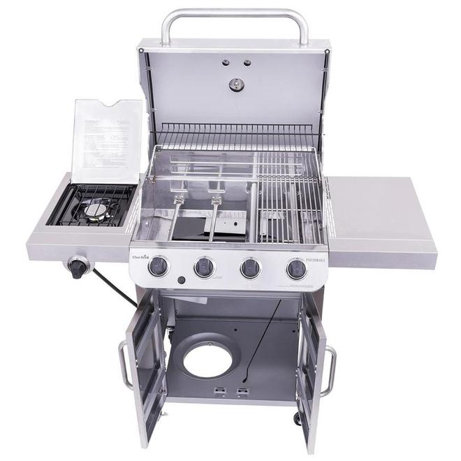 Char Broil 4 Burner Propane Gas Grill with Cabinet 466342119 RONA