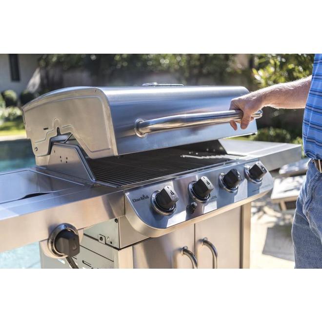 Char Broil 4 Burner Propane Gas Grill with Cabinet 466342119 RONA