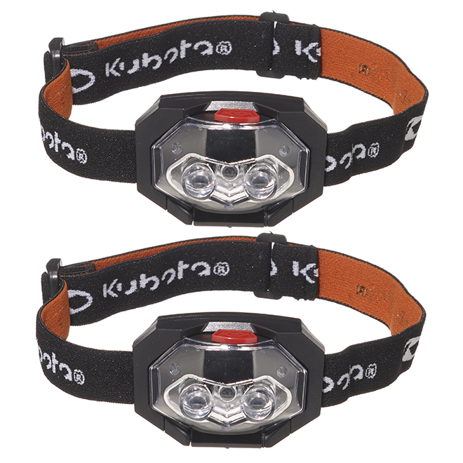 LED Headlight - Swiveling Head - 2-Pack - Black