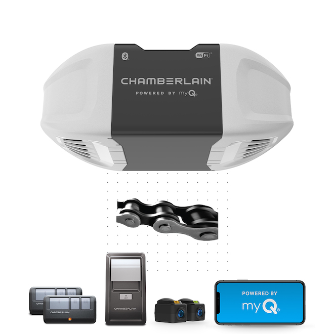Chamberlain Quiet Wi-Fi Garage Door Opener - Chain Drive - 1/2 HP