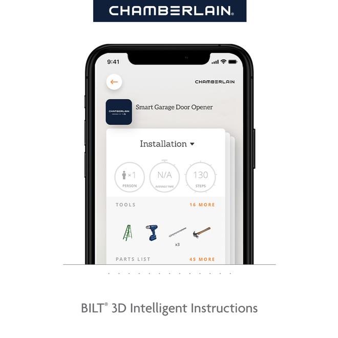 Chamberlain Garage Door Opener with 1/2 HP Chain-Driven Motor