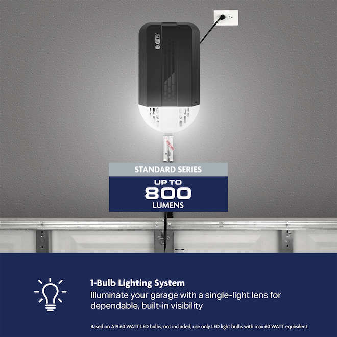 Chamberlain Smart Garage Door Opener 1/2 HP with Chain-Drive