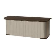 Suncast Exterior Storage Shed Brown/Beige Resin 88-in x 36-in x 34-in