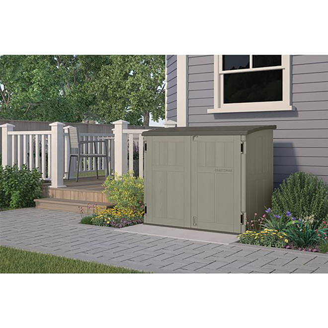 Remise de jardin CRAFTSMAN résine grise 2,71 L. x 4,42 pi l.