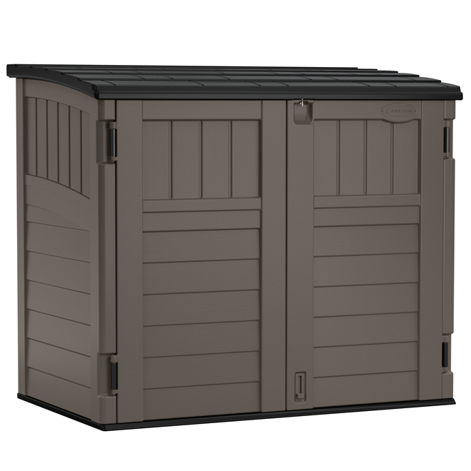 Suncast 4.4 L x 2,7 W x 3.8-ft H Grey Resin Outdoor Horizontal Storage Shed - 34-ft³