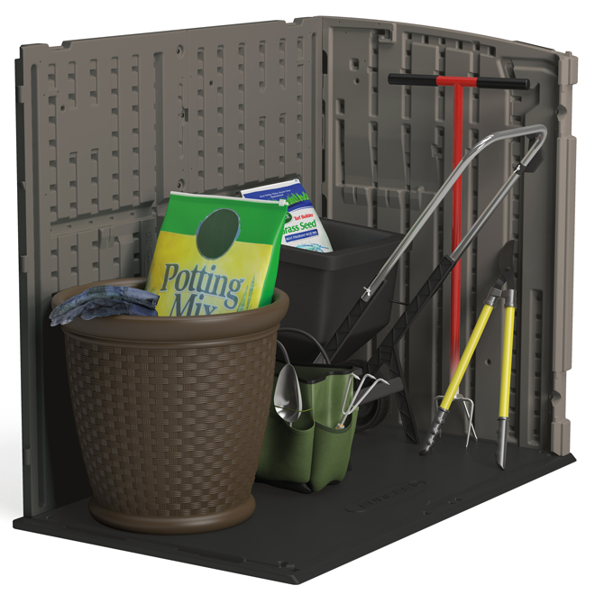 Suncast 4.4 L x 2,7 W x 3.8-ft H Grey Resin Outdoor Horizontal Storage Shed - 34-ft³