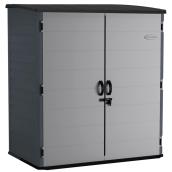 Suncast 5.8 L x 3.7 W x 6.5-in H Grey Resin Extra Large Outdoor Vertical Storage Shed - 106-ft³