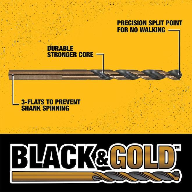 DEWALT 3/32-in Black Oxide Coated Steel Twist Drill Bit - 2-Pack