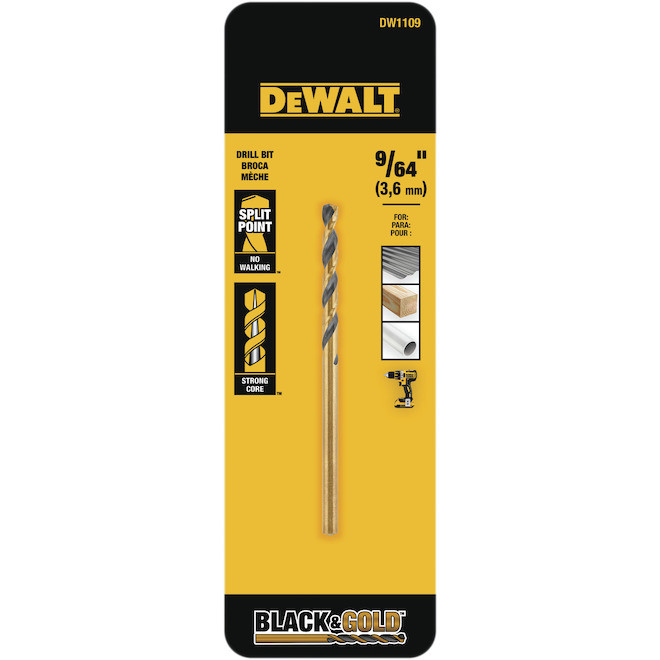 DEWALT 9 64 in Black Oxide Coated Steel Twist Drill Bit 1 Count 
