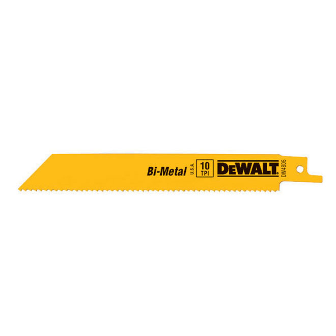 DEWALT Reciprocating Saw Blades - 6-in L - 10 TPI - 5 Per Pack