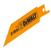 DEWALT Reciprocating Saw Blades - Bi-Metal - 4-in L - 18 TPI - Straight Back - 5 Per Pack