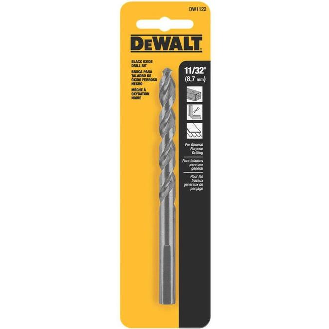 DEWALT 11/32-in Black Oxide Drill Bit