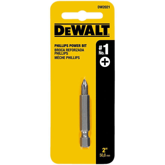 DEWALT Screwdriver Bit - Phillips #1 - 2-in - Steel