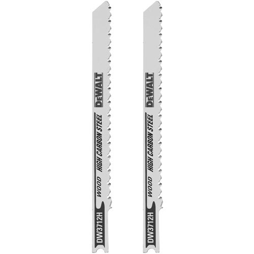 BLACK & DECKER DeWalt T-Shank Laminate Jigsaw Blades - 10 TPI - High-Carbon  Steel - 5 Per Pack - 4-in L DW3712H