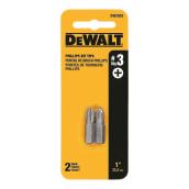 DEWALT Screwdriver Bits - Phillips - #3 1-in - Hex Shank -2 Per Pack