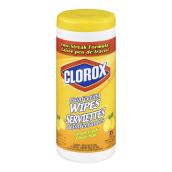 Serviettes désinfectantes, parfum citron, 35 lingettes