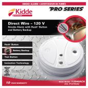 Smoke Detector 85dB - 120 V - White