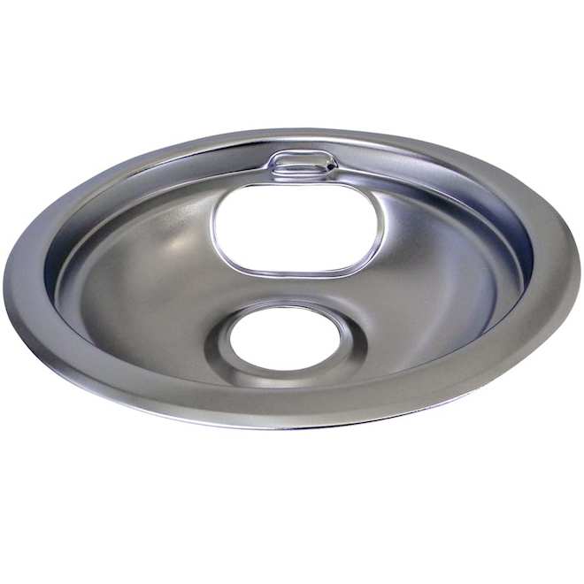 Laser 6-in Drip Pan and Ring in Chrome for Electric Ranges