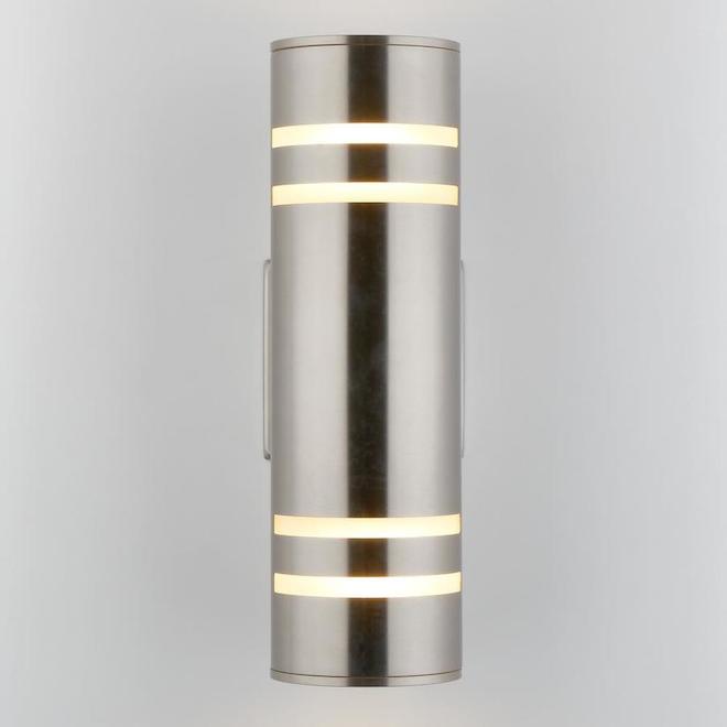 Artika Voltz Outdoor Cylindrical Wall Sconce - Stainless Steel - LED