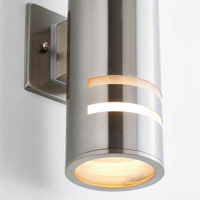 Artika Voltz Outdoor Cylindrical Wall Sconce - Stainless Steel - LED