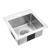 Artika Plaza Bar Sink - Stainless Steel - 15.1-in x 15.1-in x 6.5-in