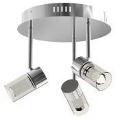 Ceiling Light - Radio Sky - 3 Lights - 20W LEDs - Chrome