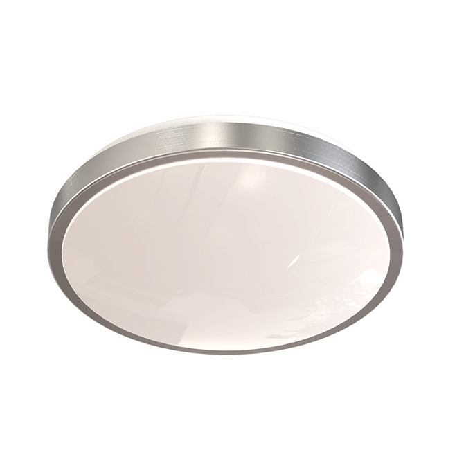 Led Flushmount Ceiling Light Voltz 26 W White Chrome