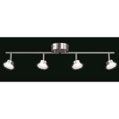 Artika Praxis 4-Light 32.1-in Chrome Dimmable Integrated LED Track bar light kit