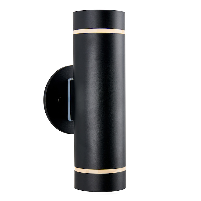 Artika C7 Indoor/Outdoor Wall Sconce - Brushed Black - Metal - 11.2-in H x 3.3-in W x 4.8-in D