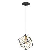 Artika Imperium 25-Watts 88.82-in Black and Gold Pendant Light