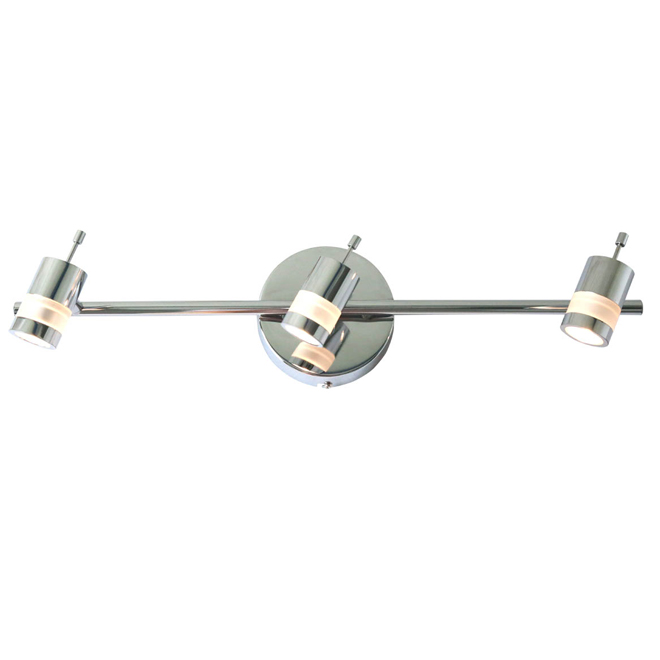 Uberhaus Tracking Head Light Bar Contemporary Polished Chrome