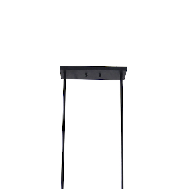 Pendant Light 8 Lights Glass Matte Black 32-in x 14.5-in